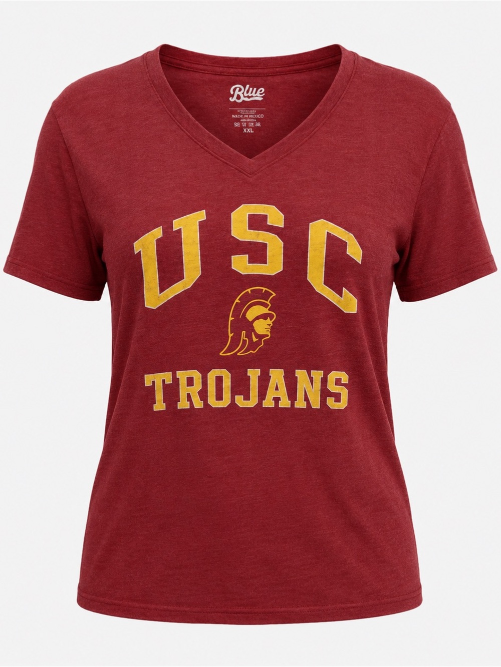 USC Trojans Blue 84 V-Neck T-Shirt Women’s XXL Cardinal Red NCAA